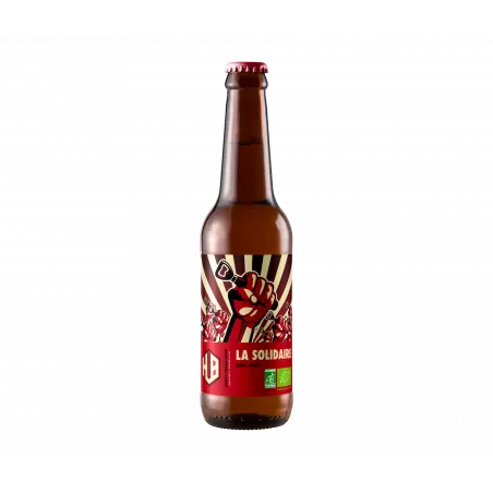HUB La Solidaire, bière blonde bio 33cl