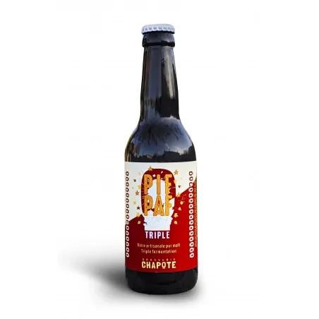 Chapote PIF-PAF, bière blonde triple 33cl