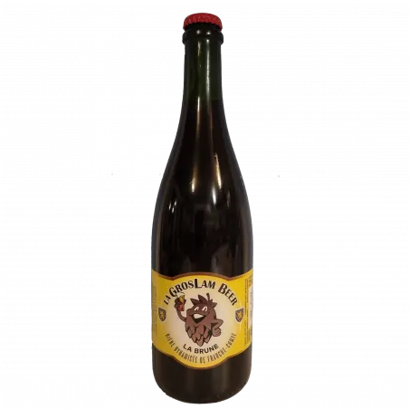 La Groslam Beer Brune, bière d'abbaye 75cl