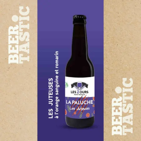 La Paluche Juteuse Orange sanguine romarin, bière blanche 33cl